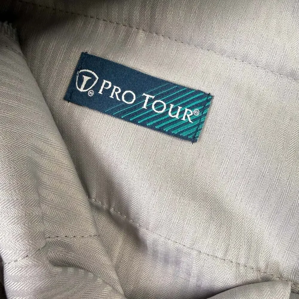Pro Tour Men's Gray Flat Front Golf Shorts Size 38